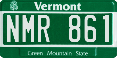 VT license plate NMR861