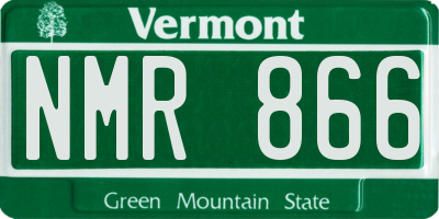 VT license plate NMR866