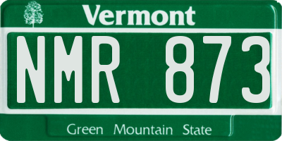 VT license plate NMR873