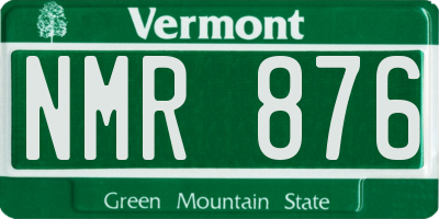 VT license plate NMR876