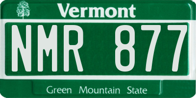 VT license plate NMR877