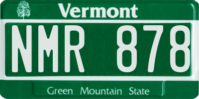 VT license plate NMR878