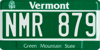 VT license plate NMR879