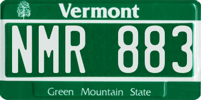 VT license plate NMR883