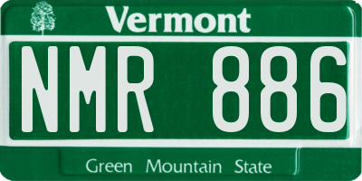 VT license plate NMR886