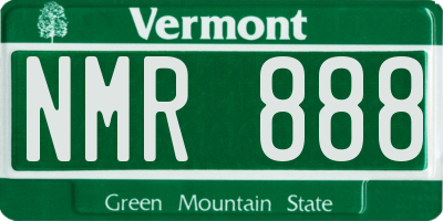 VT license plate NMR888