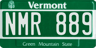 VT license plate NMR889