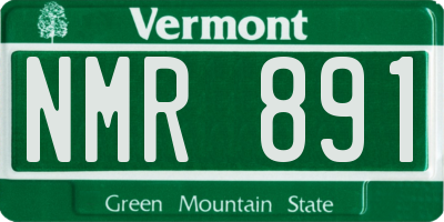 VT license plate NMR891