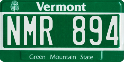 VT license plate NMR894