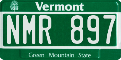 VT license plate NMR897