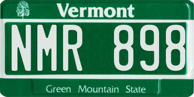 VT license plate NMR898