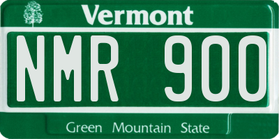 VT license plate NMR900