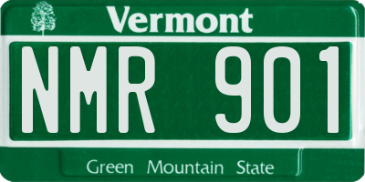 VT license plate NMR901