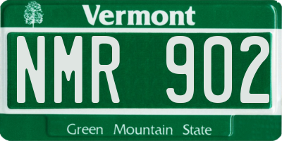 VT license plate NMR902
