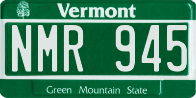 VT license plate NMR945
