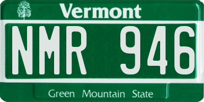 VT license plate NMR946