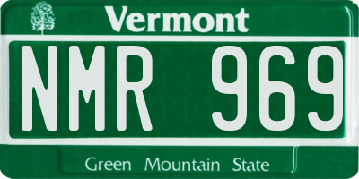 VT license plate NMR969