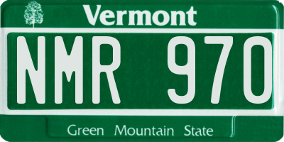 VT license plate NMR970