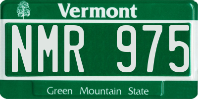 VT license plate NMR975