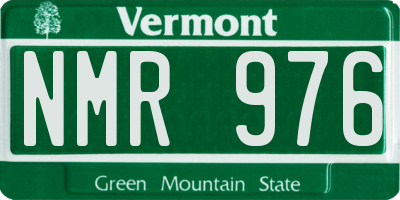 VT license plate NMR976