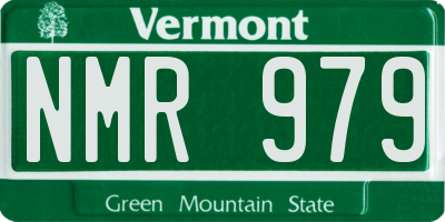 VT license plate NMR979
