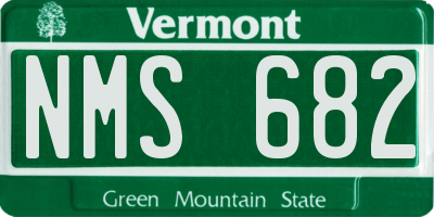 VT license plate NMS682