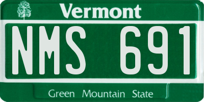 VT license plate NMS691