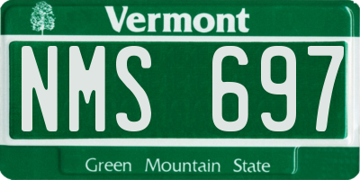 VT license plate NMS697
