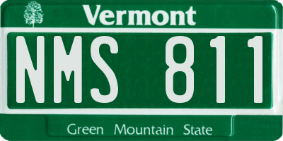 VT license plate NMS811