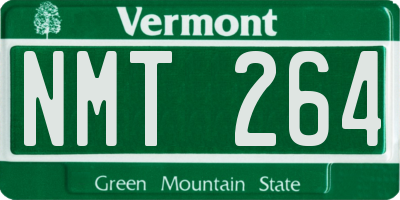 VT license plate NMT264