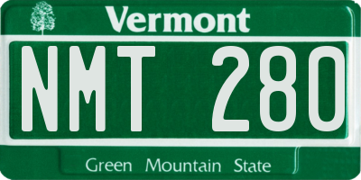 VT license plate NMT280