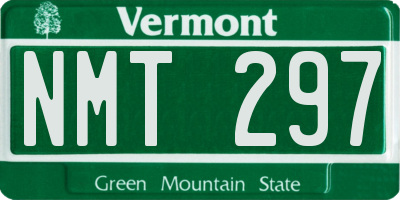 VT license plate NMT297