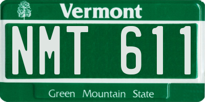 VT license plate NMT611