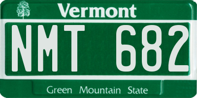VT license plate NMT682