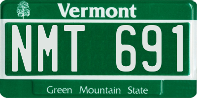VT license plate NMT691