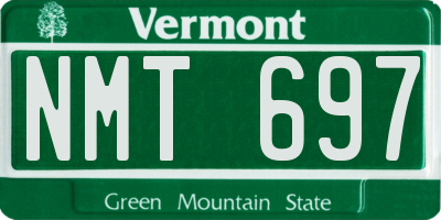 VT license plate NMT697