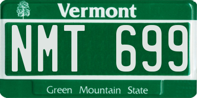 VT license plate NMT699