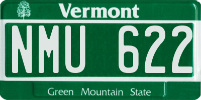 VT license plate NMU622