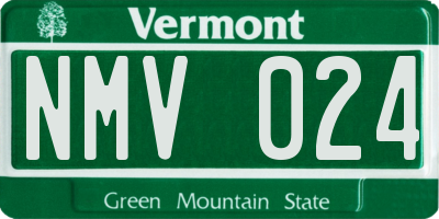 VT license plate NMV024