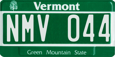 VT license plate NMV044
