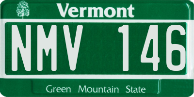 VT license plate NMV146