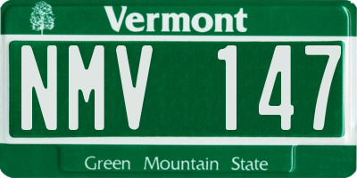 VT license plate NMV147