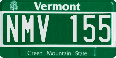 VT license plate NMV155