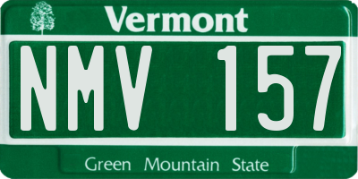 VT license plate NMV157
