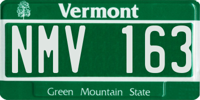 VT license plate NMV163