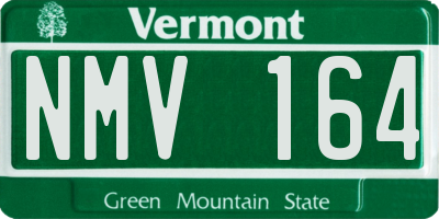 VT license plate NMV164