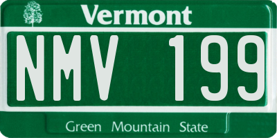 VT license plate NMV199