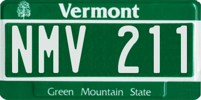 VT license plate NMV211