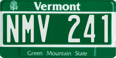 VT license plate NMV241