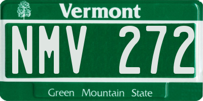 VT license plate NMV272